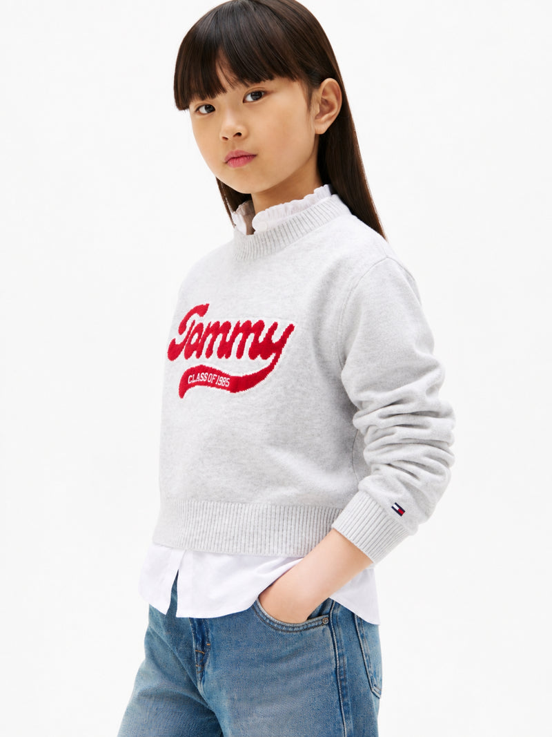 Kids Stripe Crew Neck Sweater