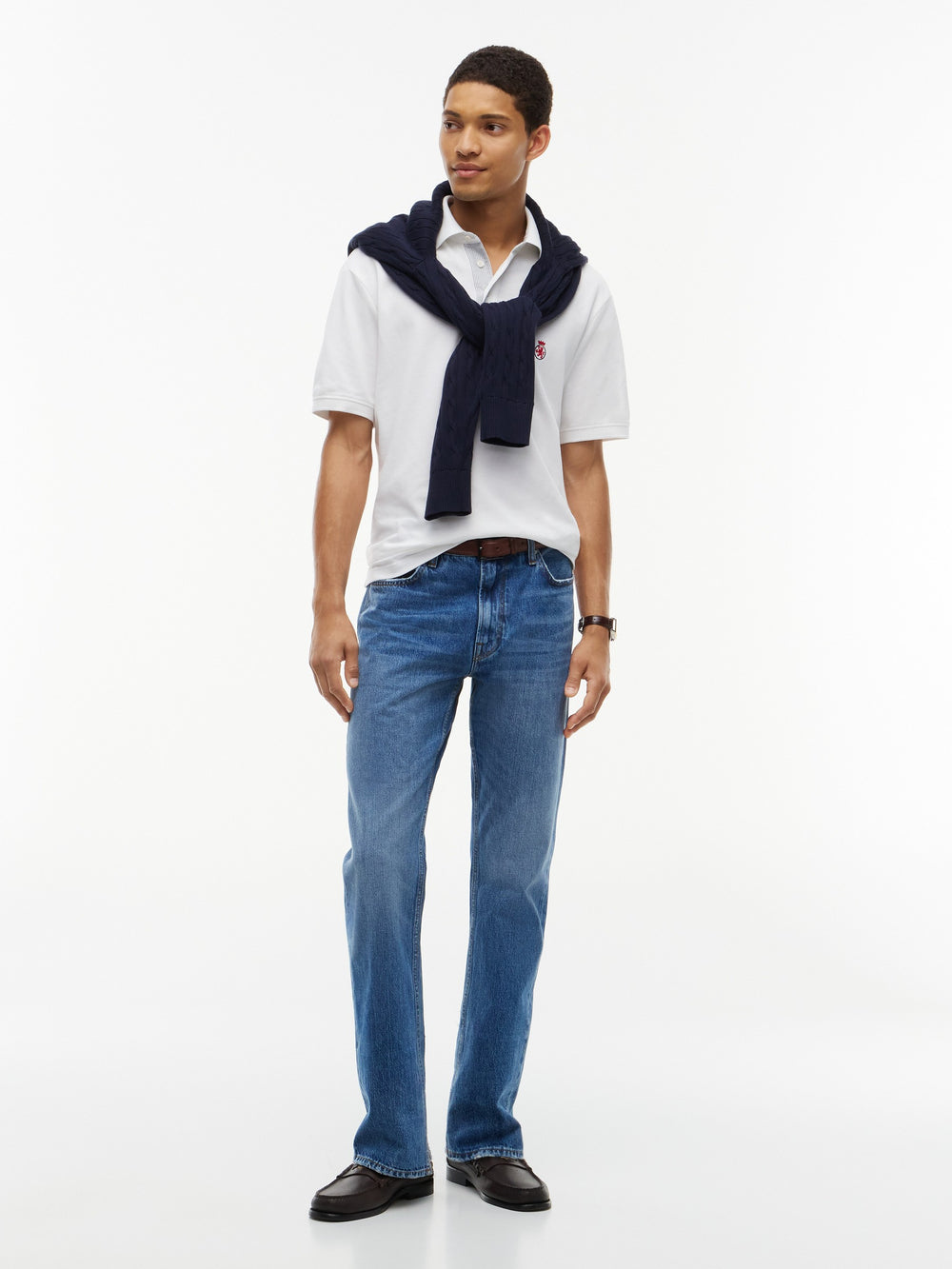 Relaxed Solid Pique Polo