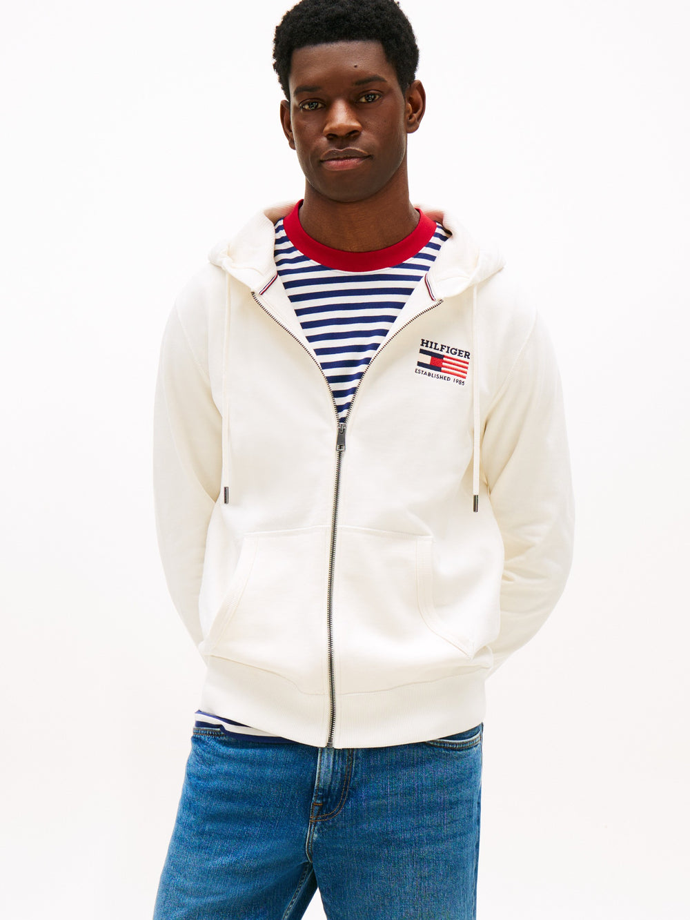 Regular Fit Zip Thru Hoodie