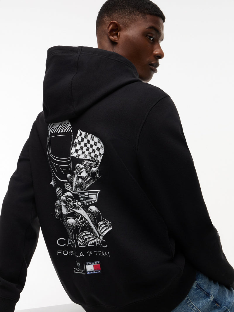 Regular Fit Cf1 Back Print Hoodie