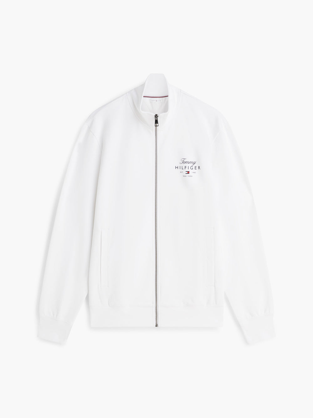 Zip Thru Terry Pullover