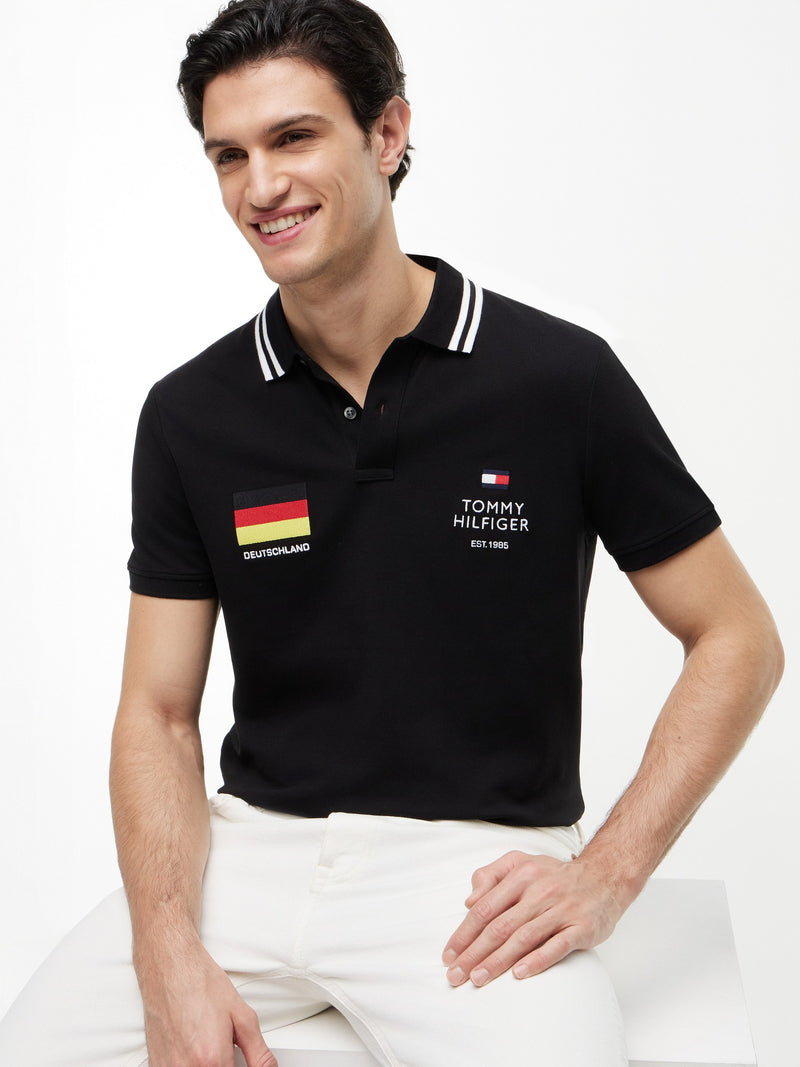Regular Fit Graphic Pique Polo