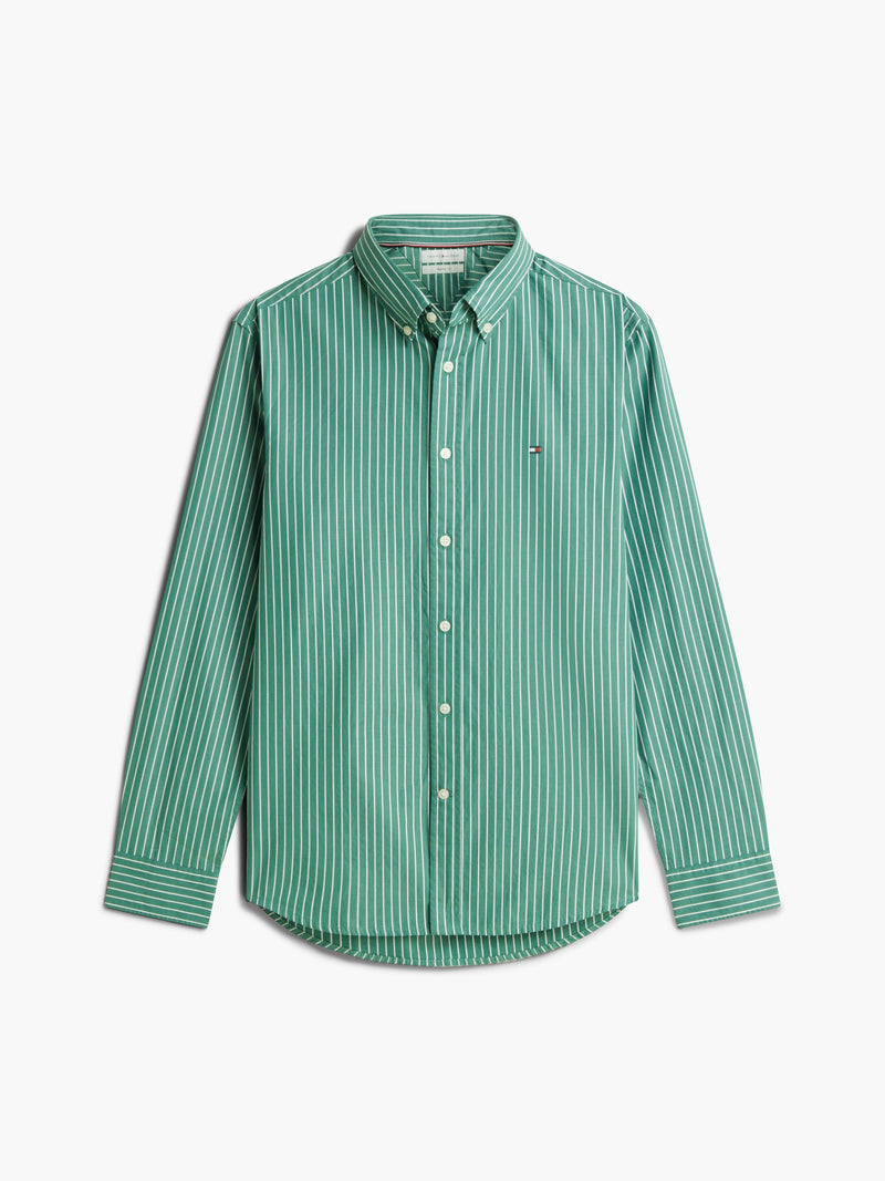 Regular Fit Stripe Poplin Shirt