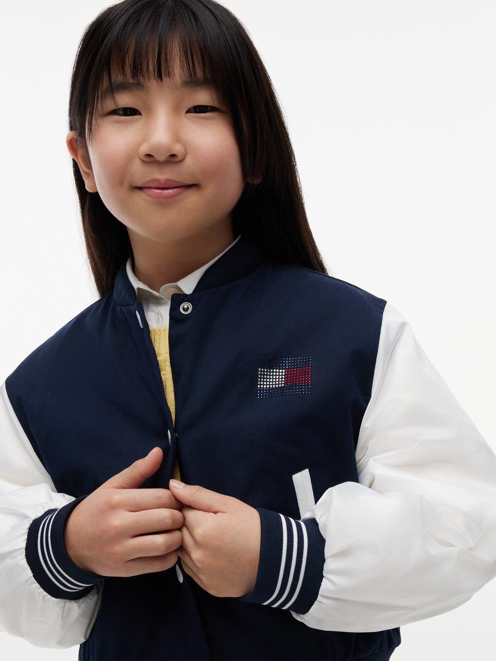 Kids Color Block Bomber Jacket