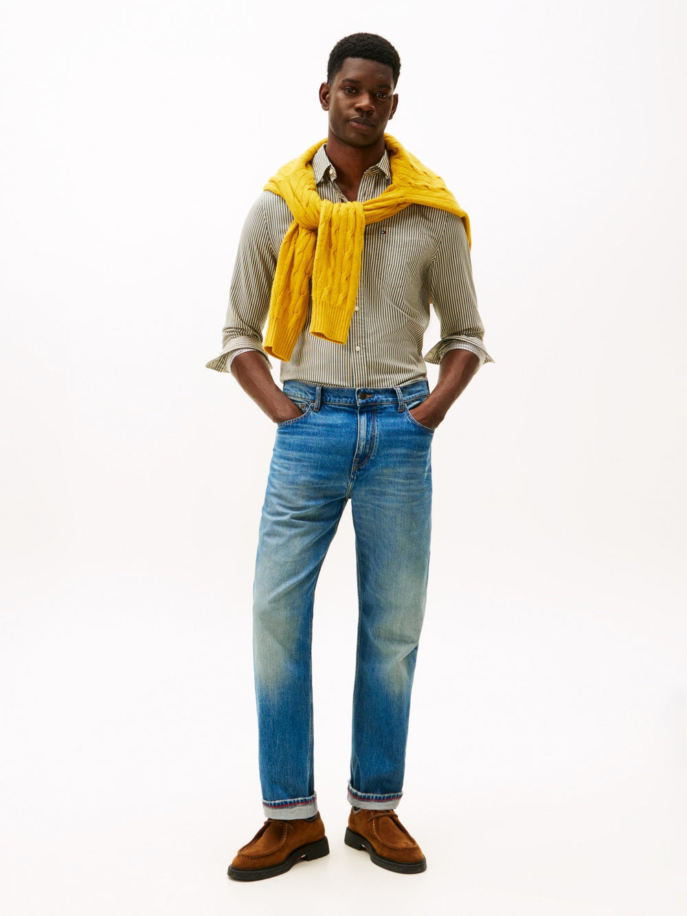 Regular Fit Twill Stripe Shirt