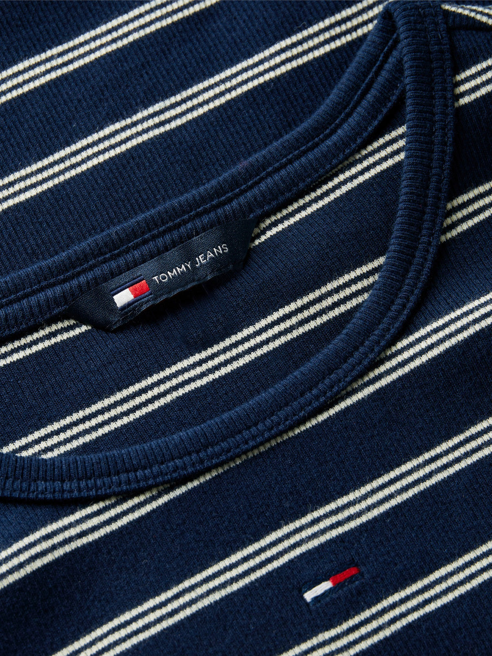 Stripe Slim Fit Half Sleeve Ribbed T-Shirt
