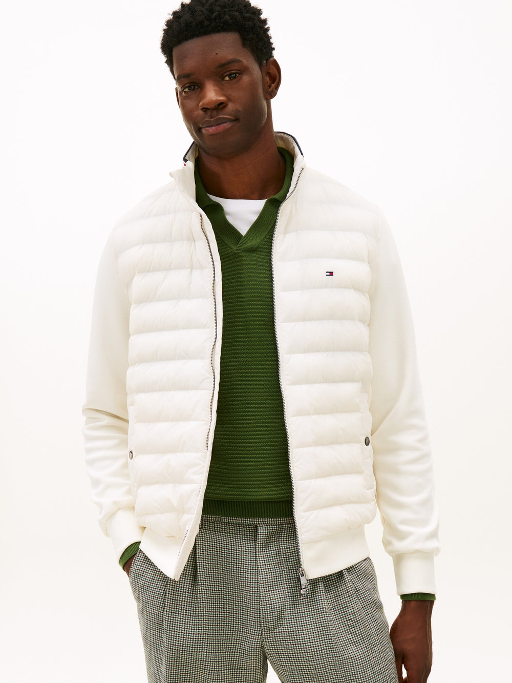 Regular Fit Mix Media Jacket