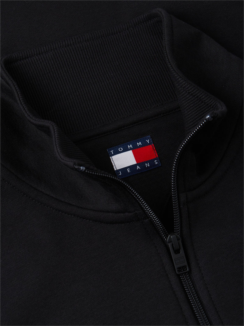 Regular Fit Brushed Fleece Quarter Zip Sweatshirt