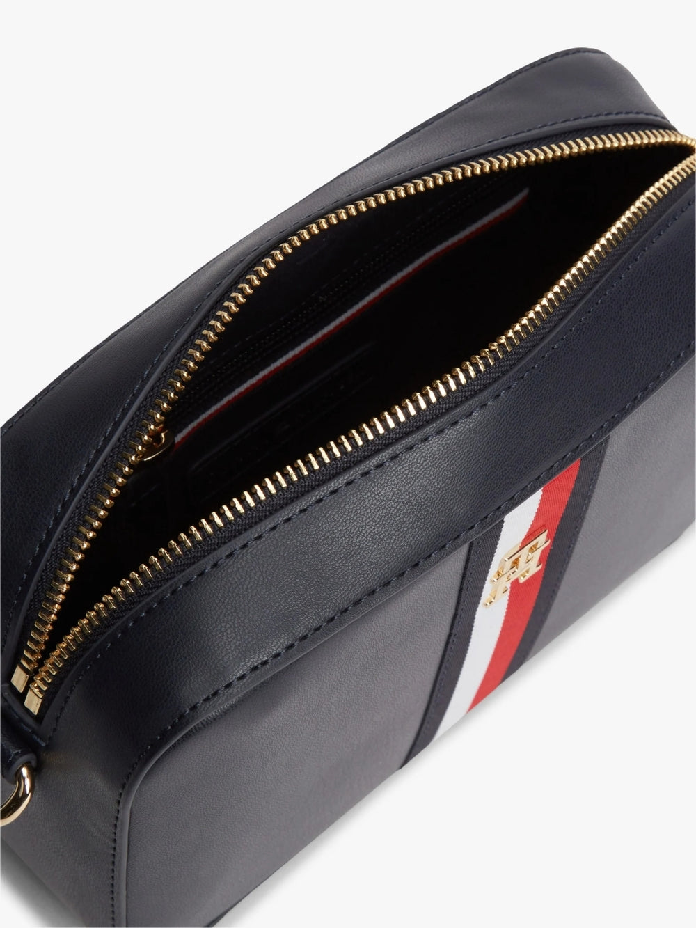 Solid Zip Closure Sling Bag