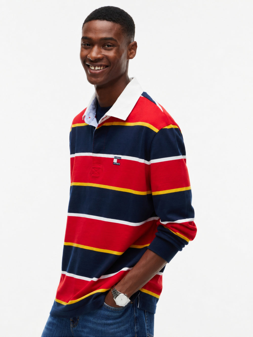 Relaxed Fit Rugby Polo