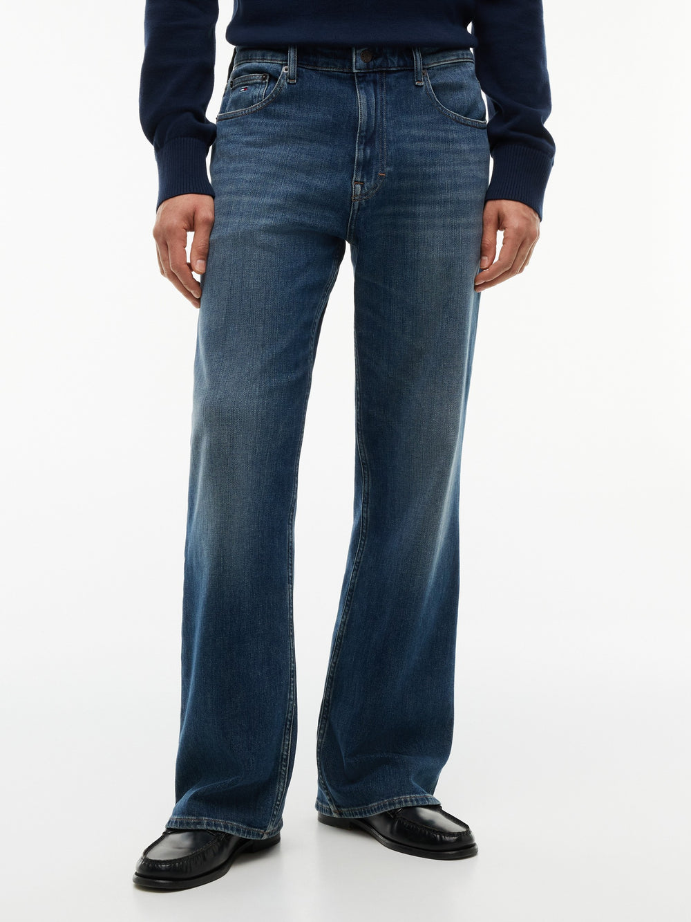 Men Ryan Bootcut Slim Bootcut Dark Wash Jeans