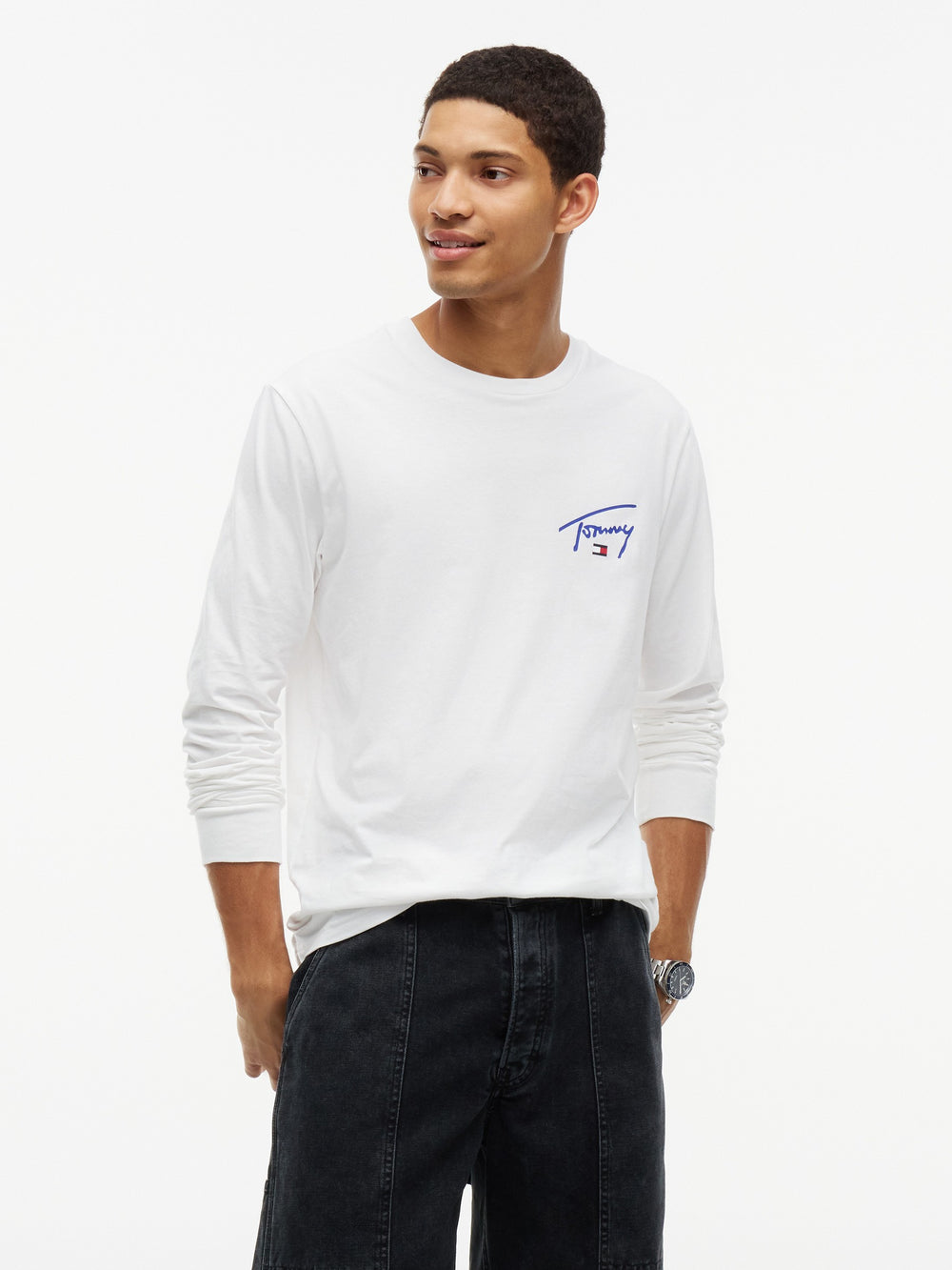 Slim Fit Signature Long Sleeve T-Shirt