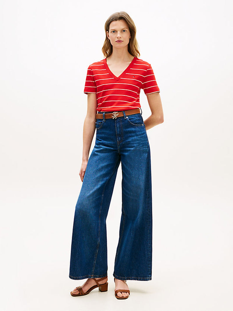 Stripe Slim Fit Half Sleeve Cody T-Shirt
