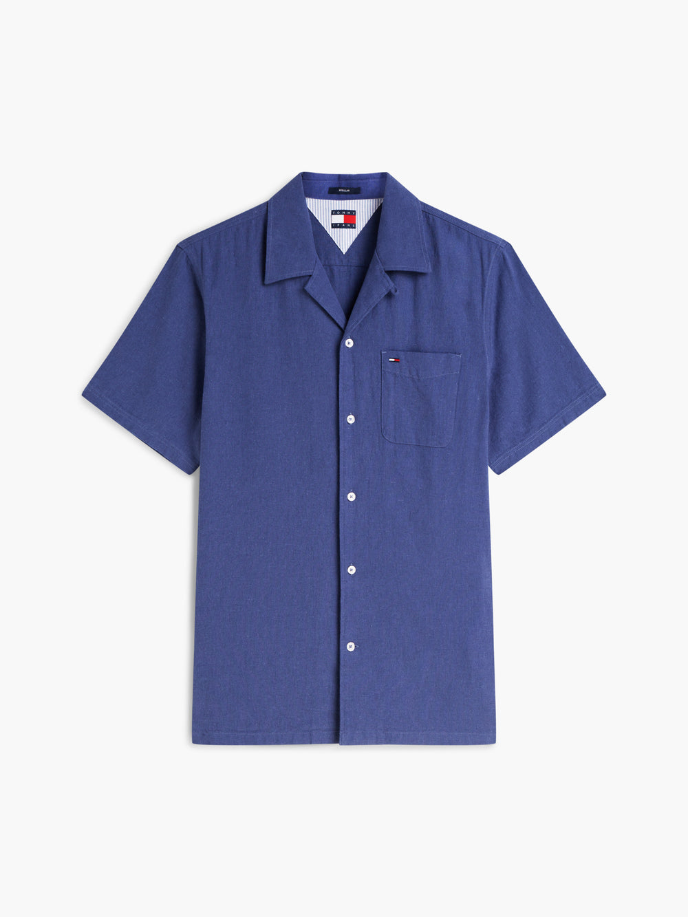 Regular Fit Solid Linen Blends Shirt