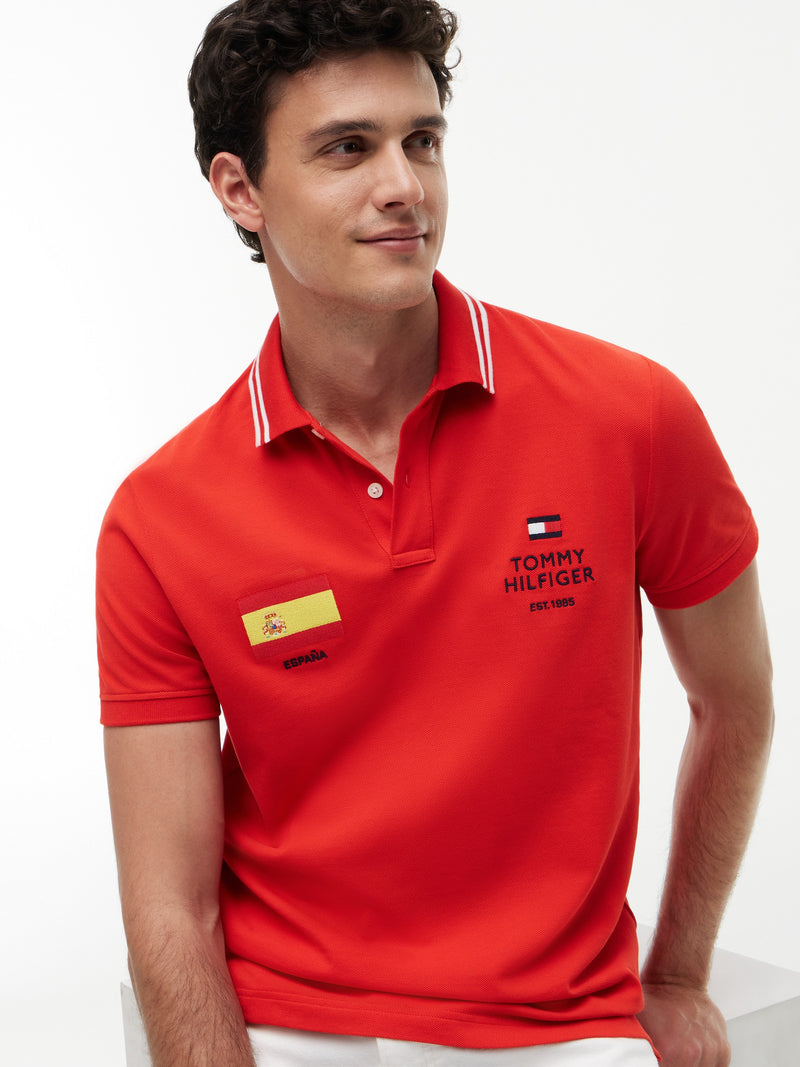 Regular Fit Graphic Pique Polo