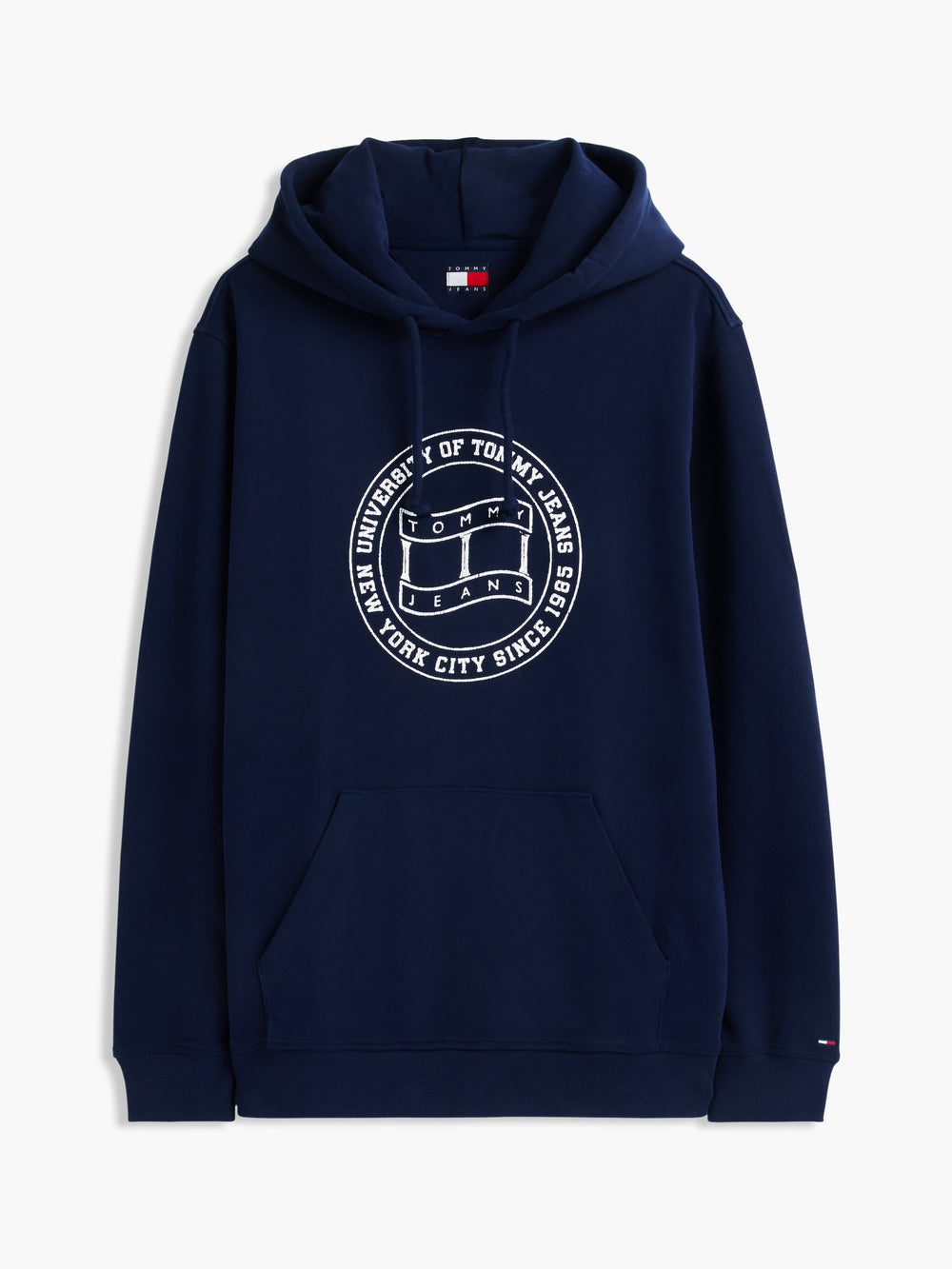 Regular Fit Diagonal Terry Hooded Sweatshirt