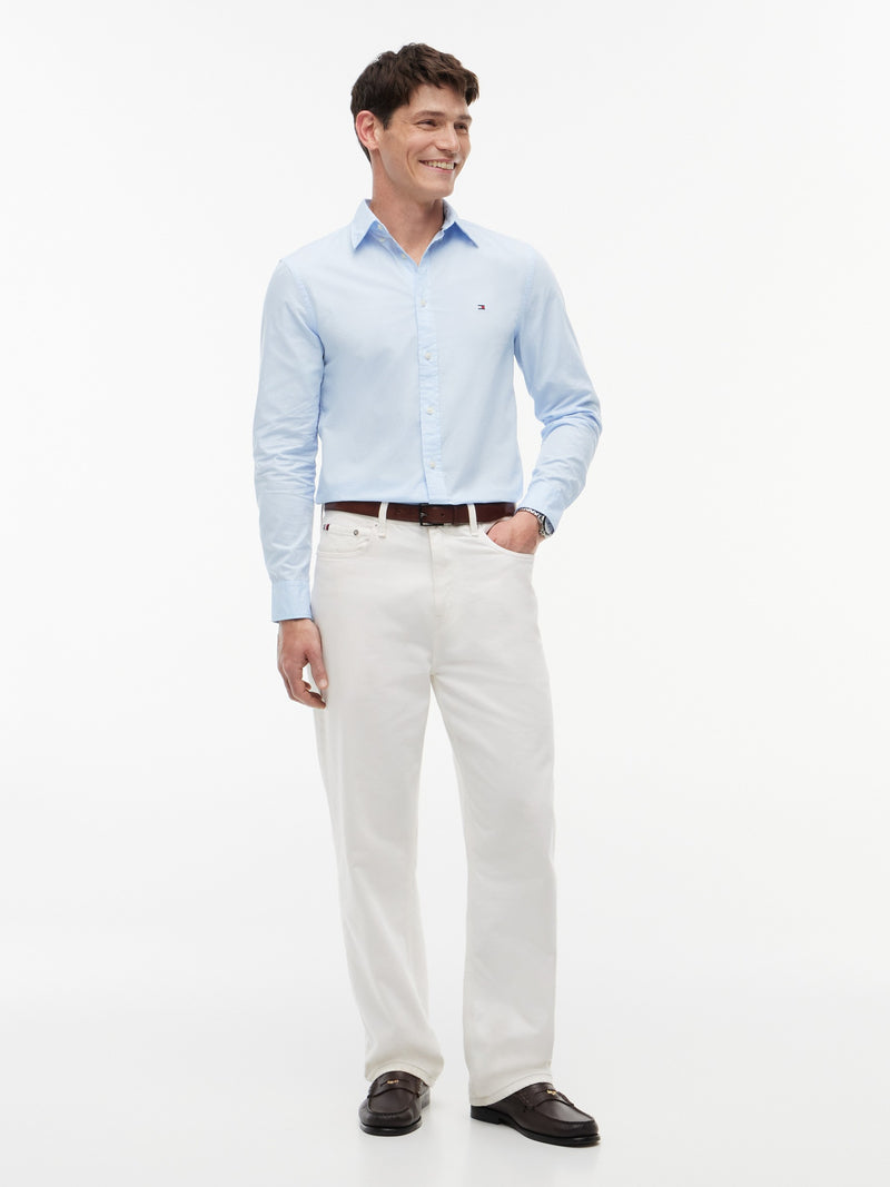 Slim Fit Texture Poplin Shirt