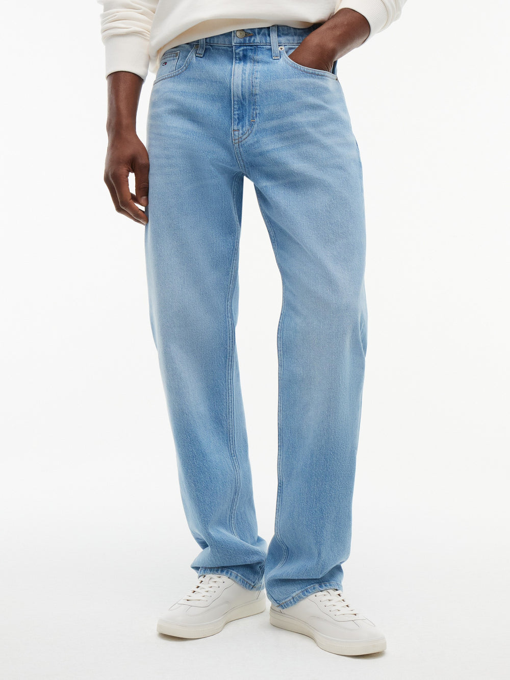 Men Otis Regular Straight Light Wash Jeans