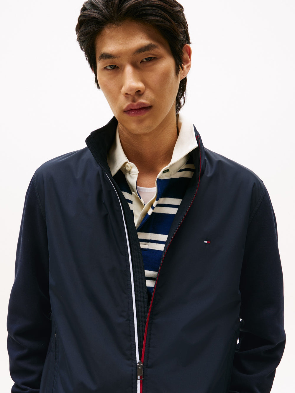 Regular Fit Mid Weight Mix Media Jacket