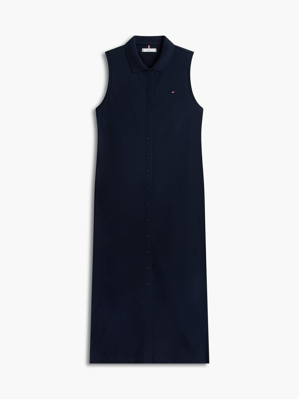 Full Sleeve Solid Viscose Blend Bodycon Polo Dress