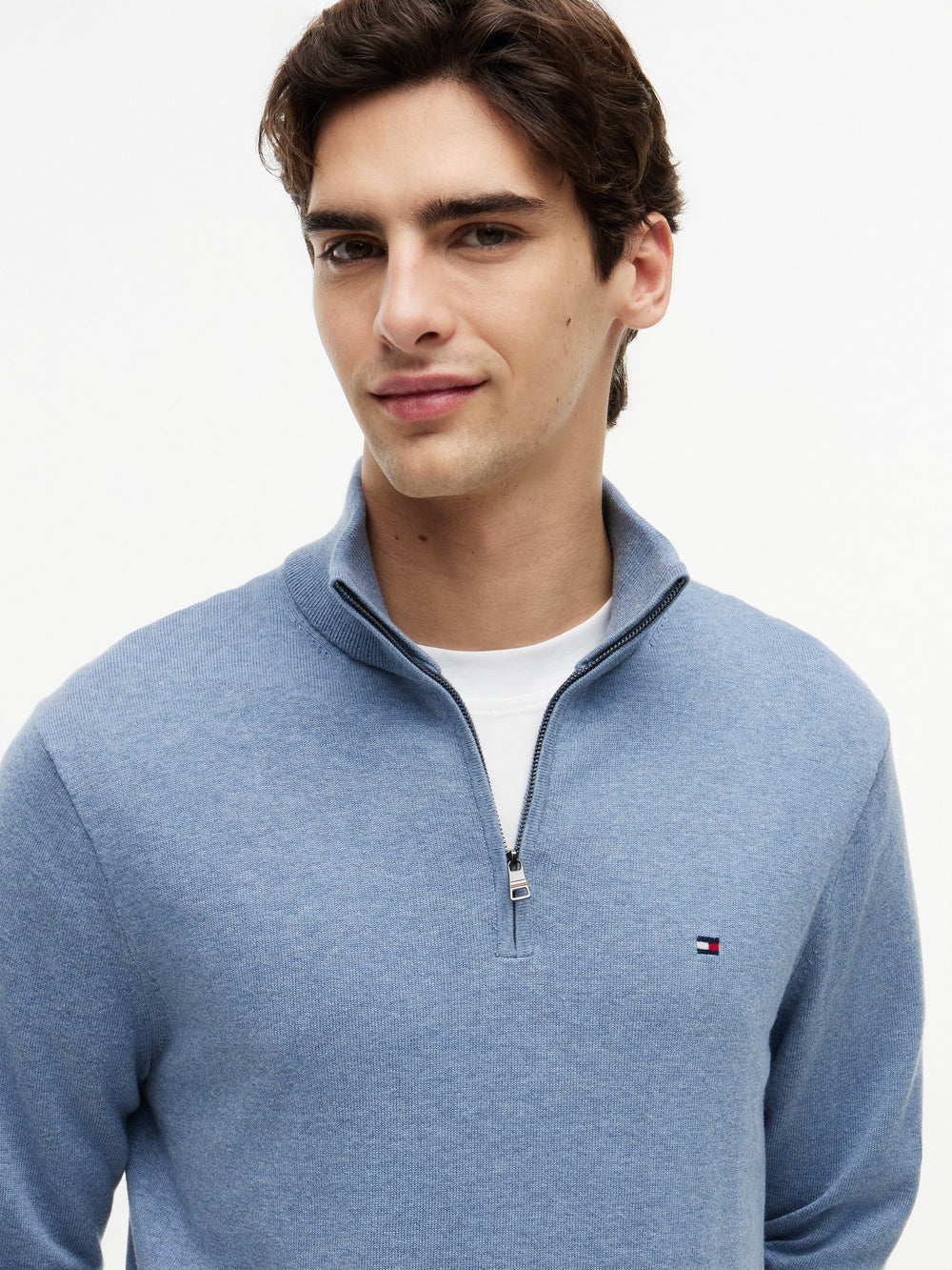 Quarter Zip Mock Neck Sweater