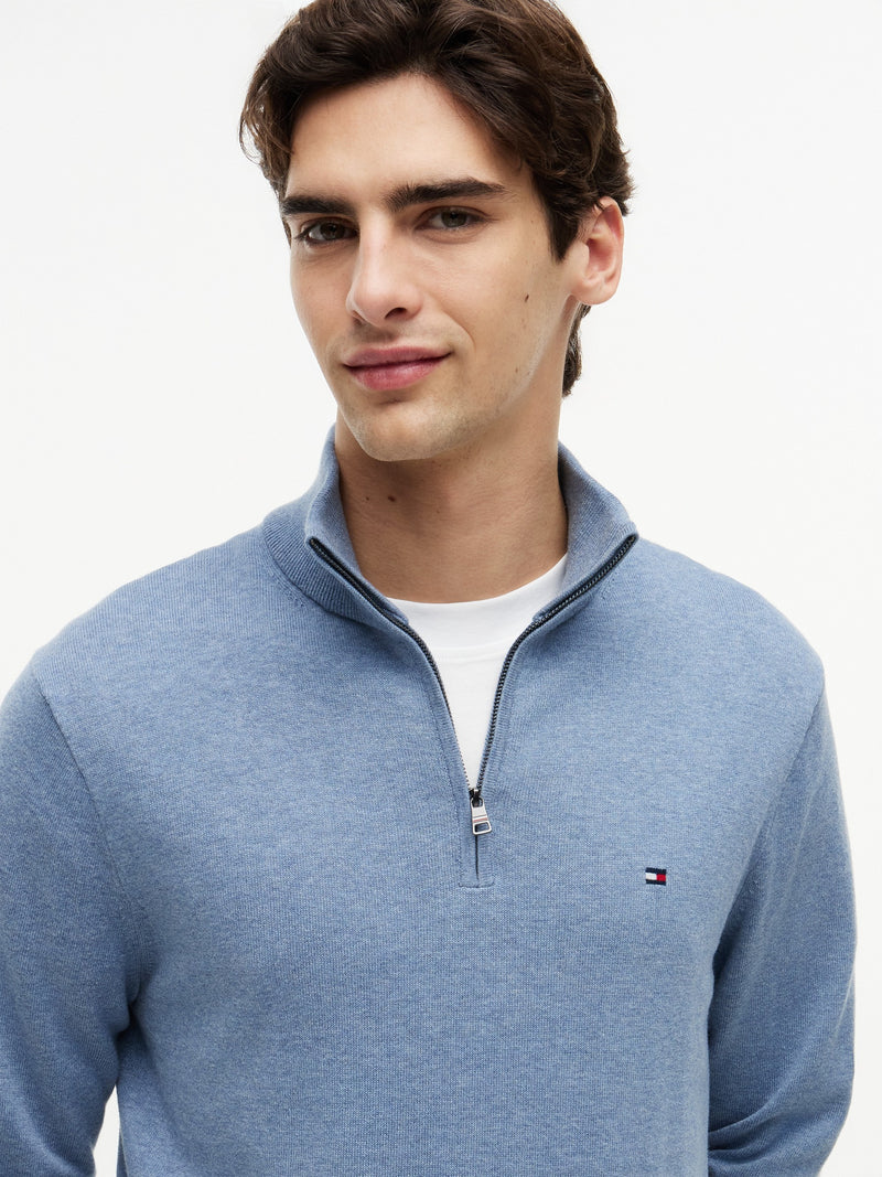Quarter Zip Mock Neck Sweater