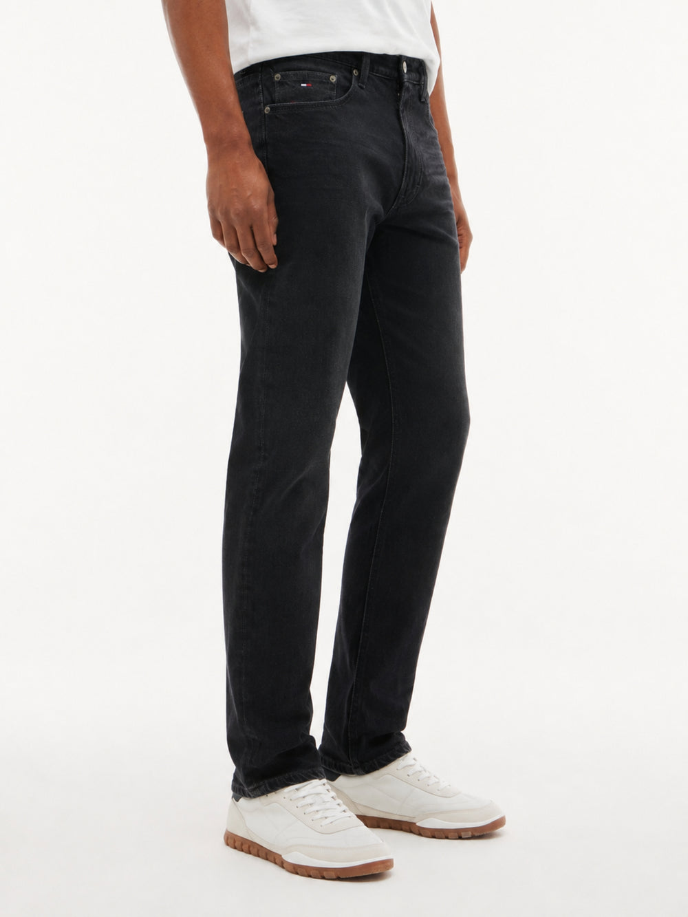 Ryan Slim Straight Washed Black Jeans