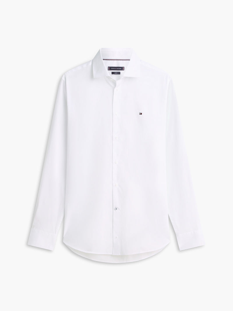 Slim Fit Solid Poplin Shirt