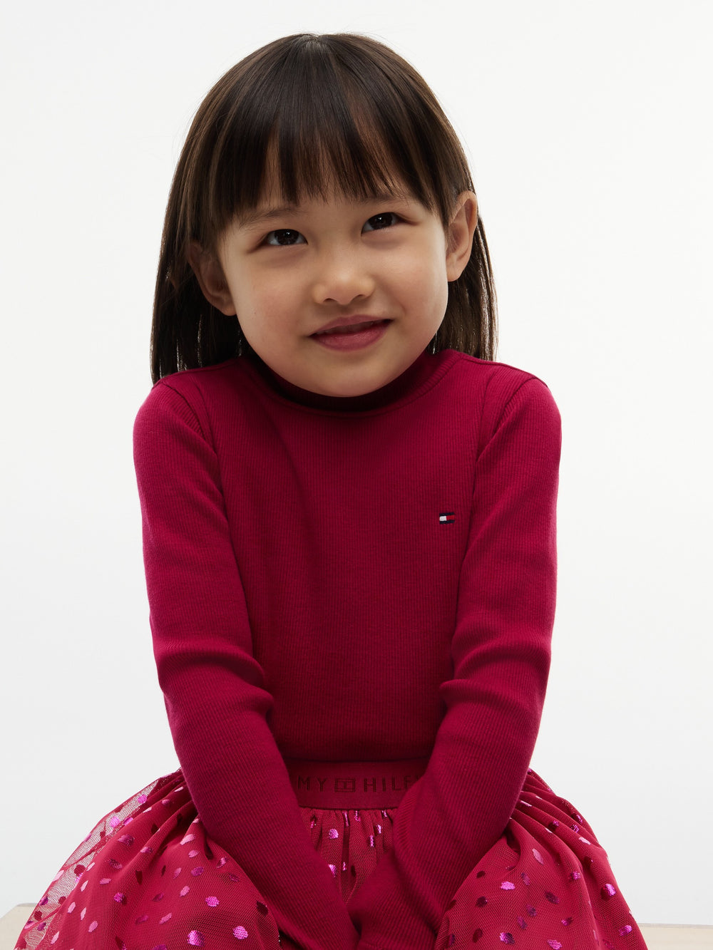 Kids Long-Sleeve Tulle Dress