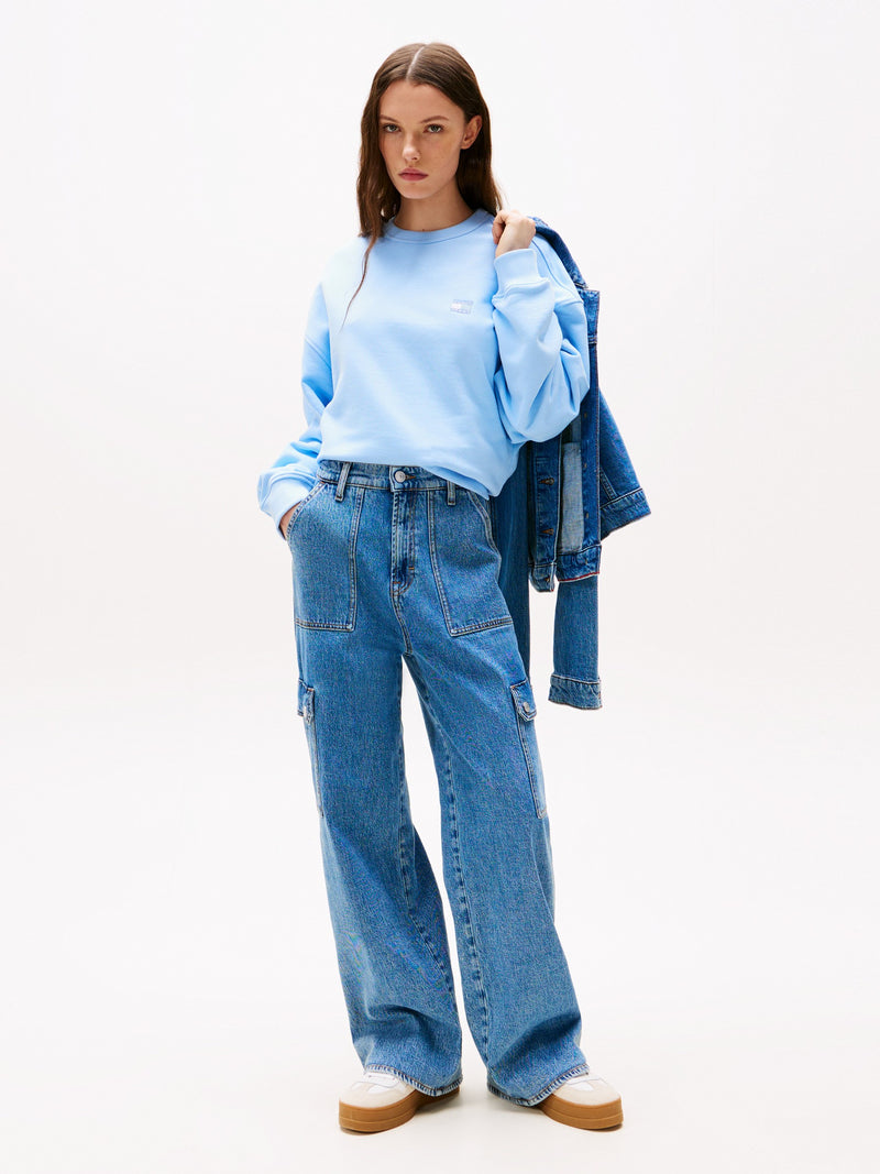 Relaxed Fit Terry Pullover