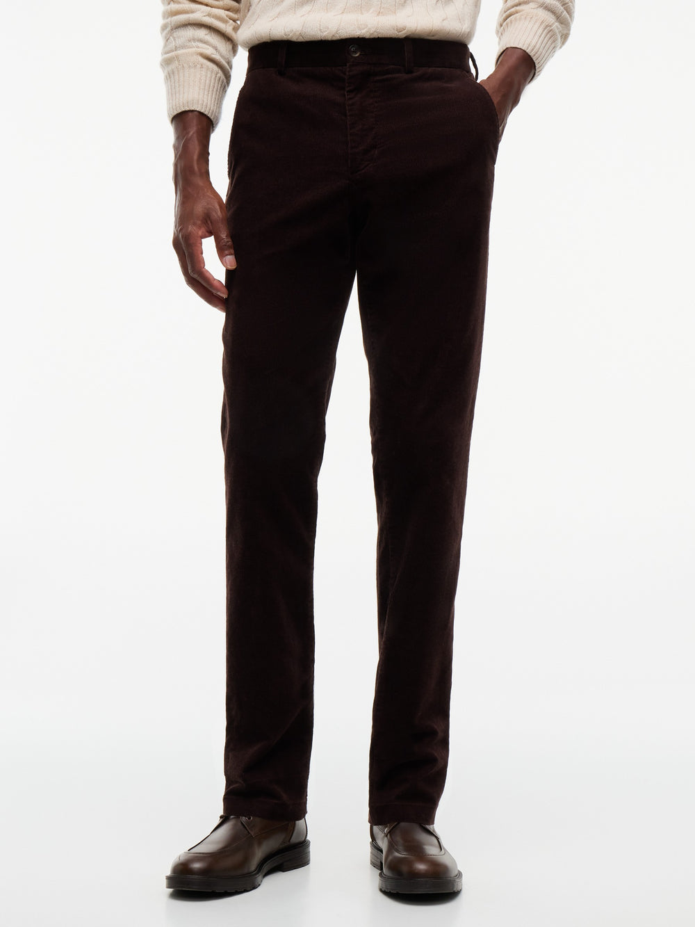 Denton Slim Straight Fit Corduroy Trouser