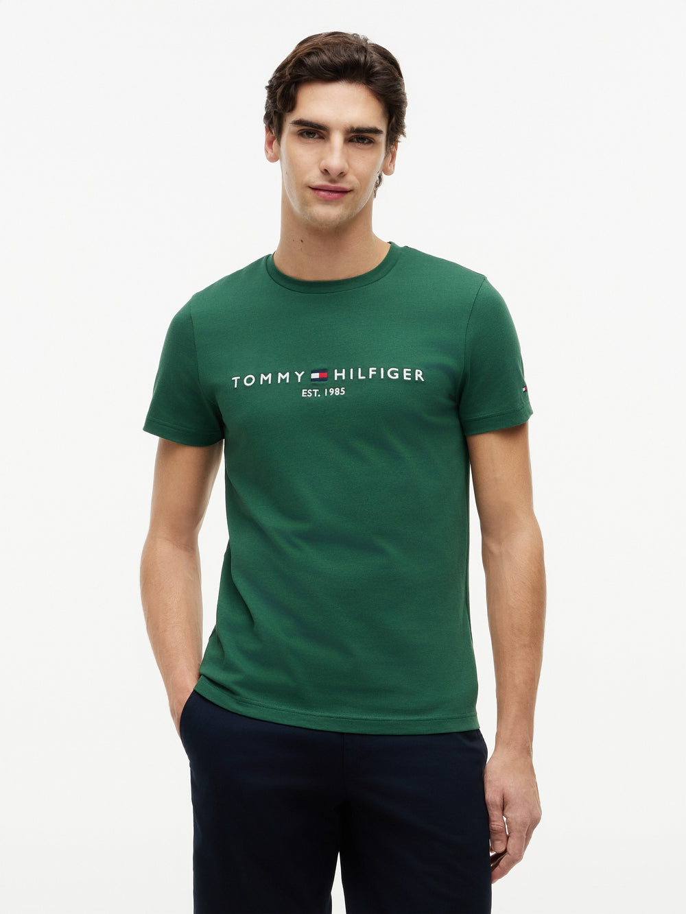 Slim Fit Chest Logo Jersey Tshirt
