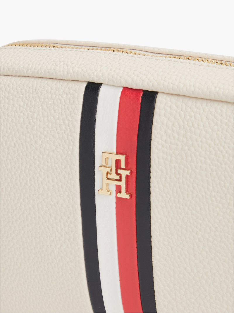 Stripes Pu Camera Bag