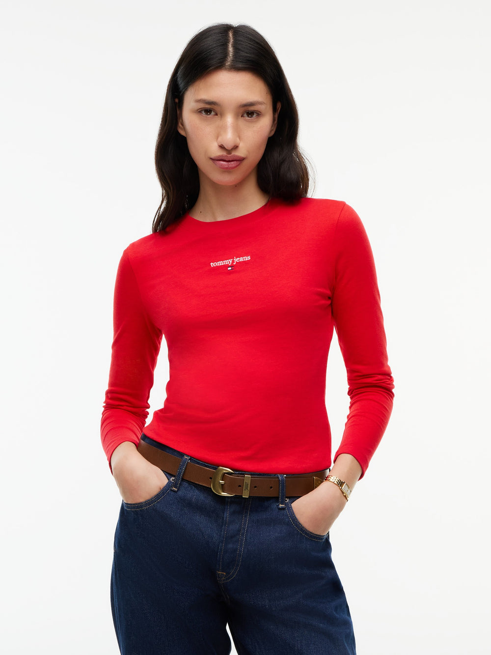 Solid Slim Fit Full Sleeve Cotton Jersey T-Shirt