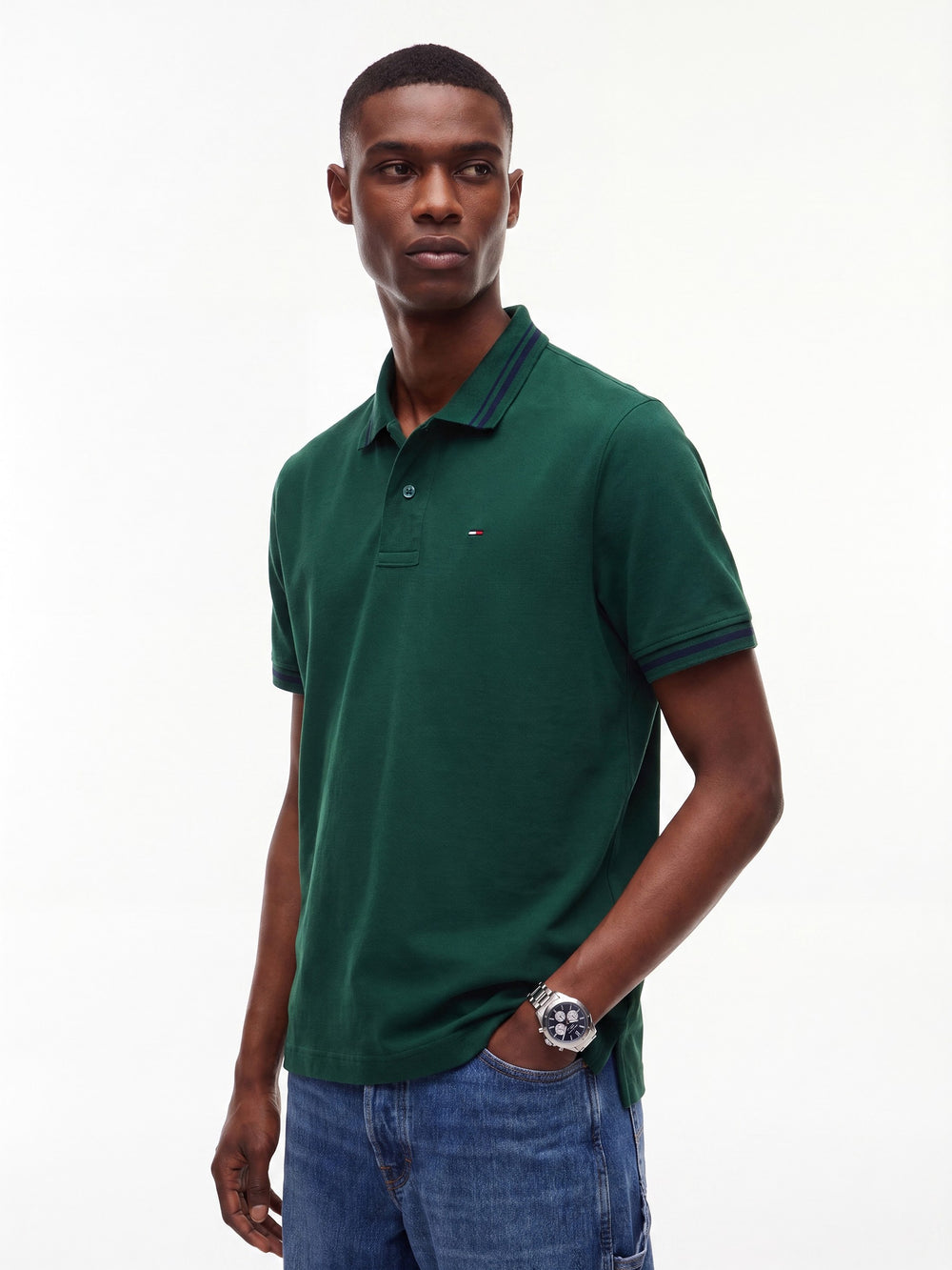 Regular Fit Tipped Polo