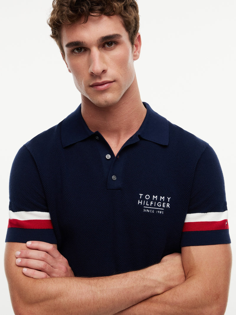 Regular Fit Flat Knit Polo