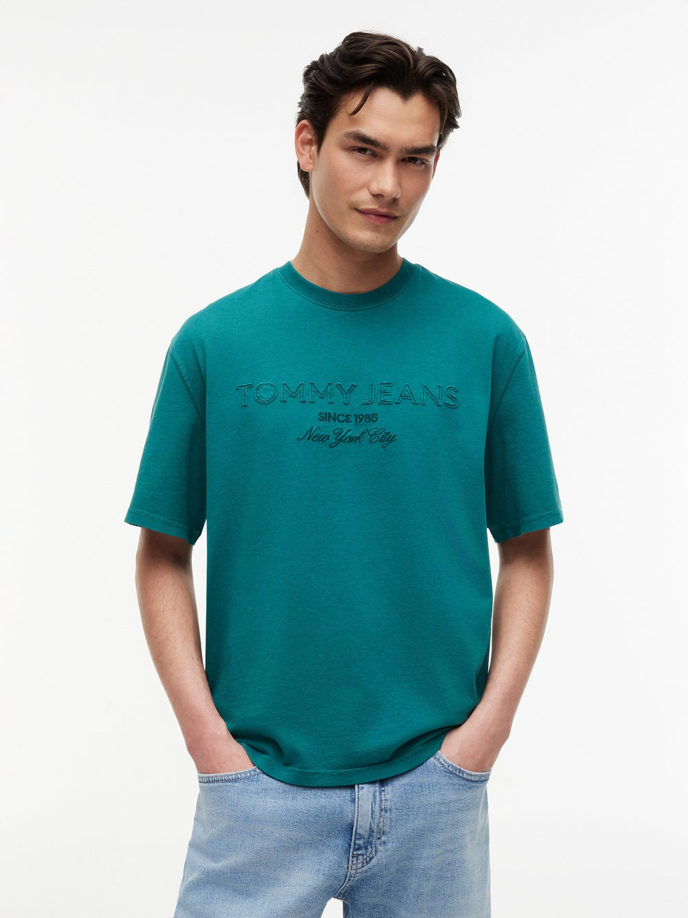 90S Fit Washed Patchwork T-Shirt