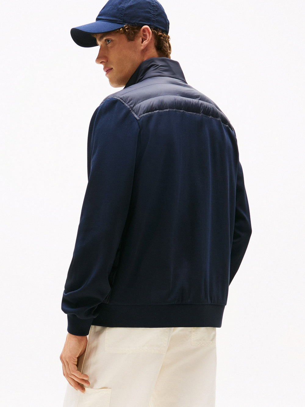 Regular Fit Mid Weight Mix Media Jacket