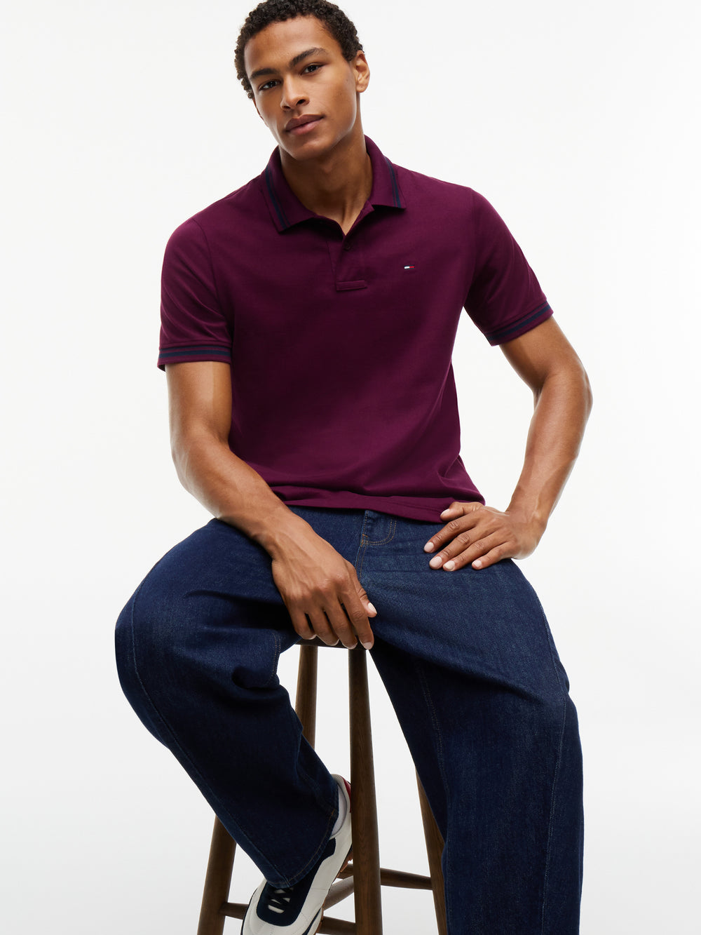 Regular Fit Tipped Polo