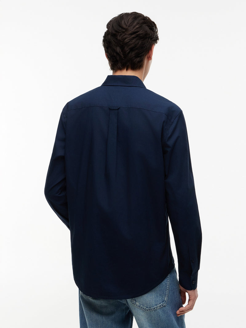 Regular Fit Solid Poplin Shirt