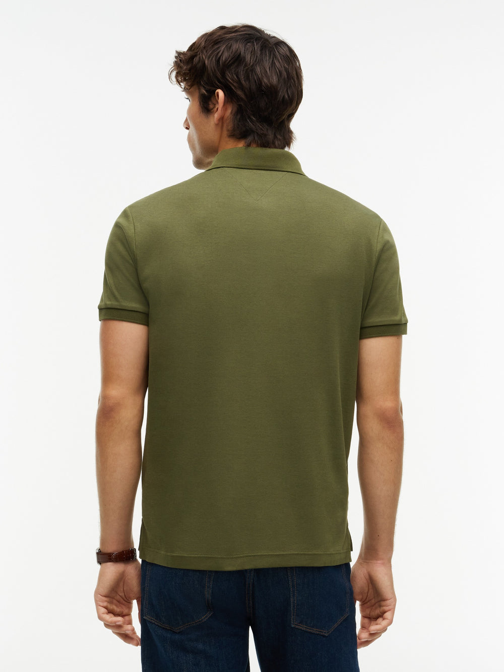 Regular Fit Solid Liquid Cotton Polo