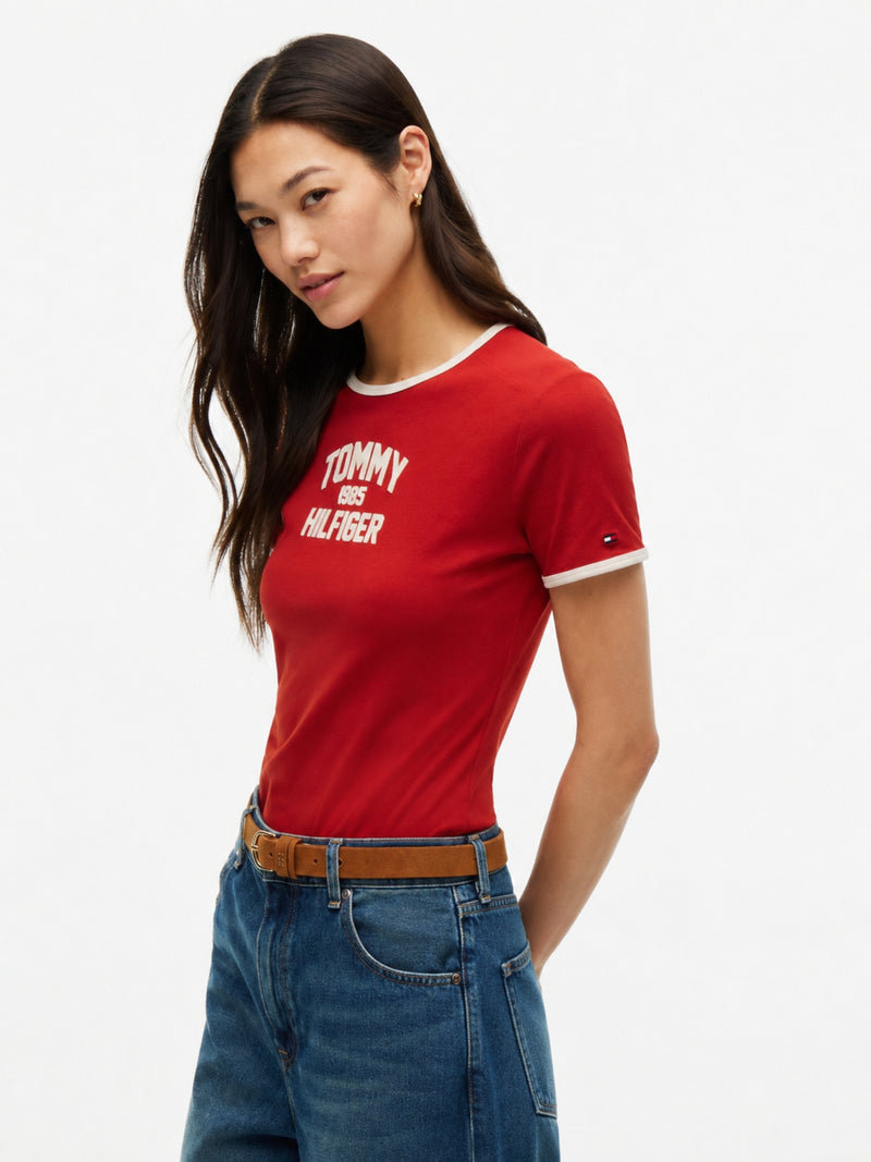 Solid Slim Fit Half Sleeve Cotton Jersey T-Shirt