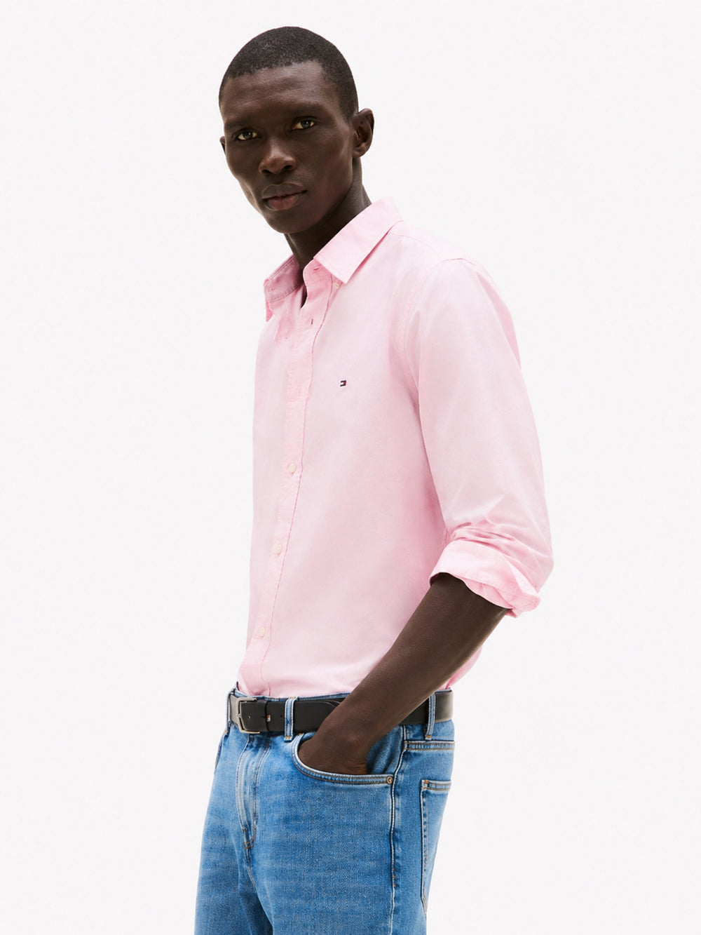Regular Fit Solid Poplin Shirt