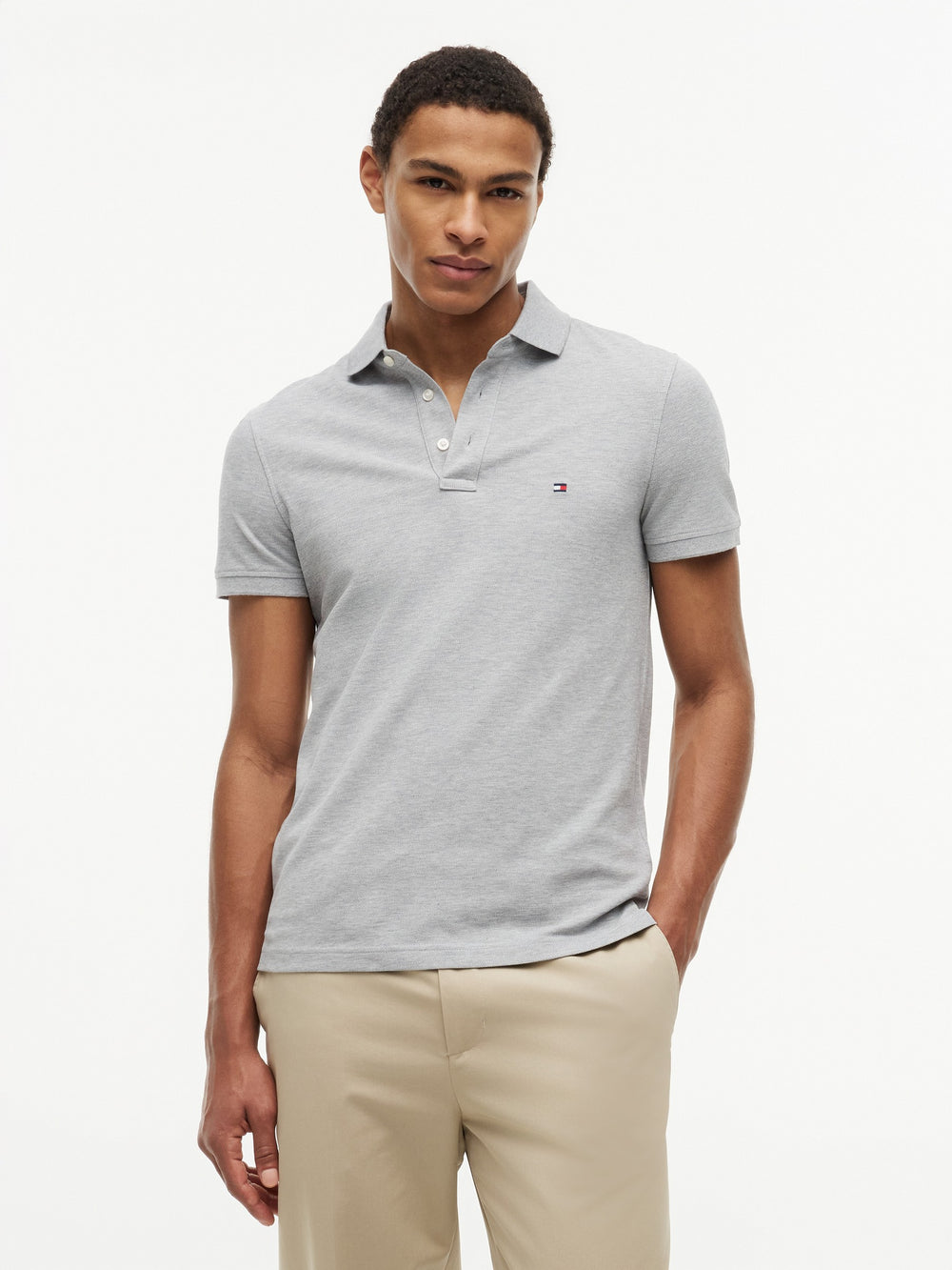 Slim Fit Solid Pique Polo