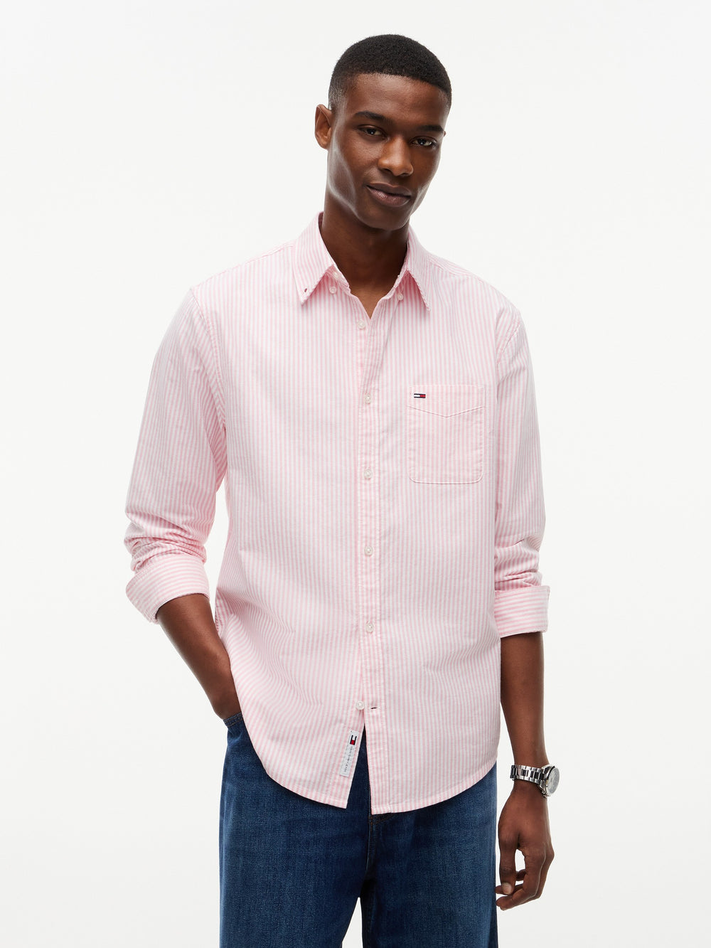 Regular Fit Stripe Oxford Shirt