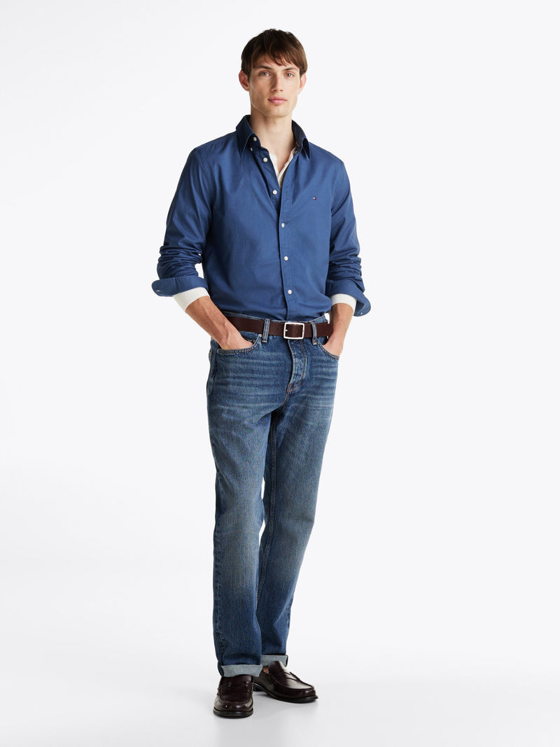 Regular Fit Solid Poplin Shirt