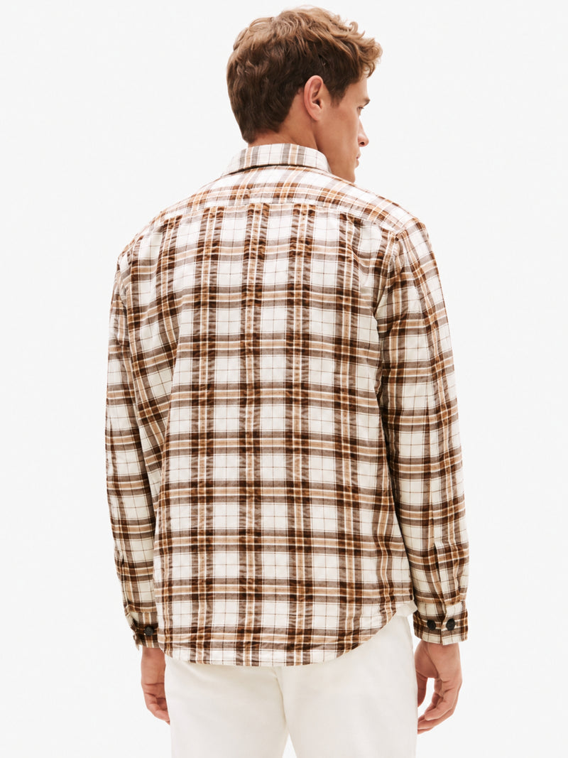 Relaxed Fit Seersucker Shacket Shirt