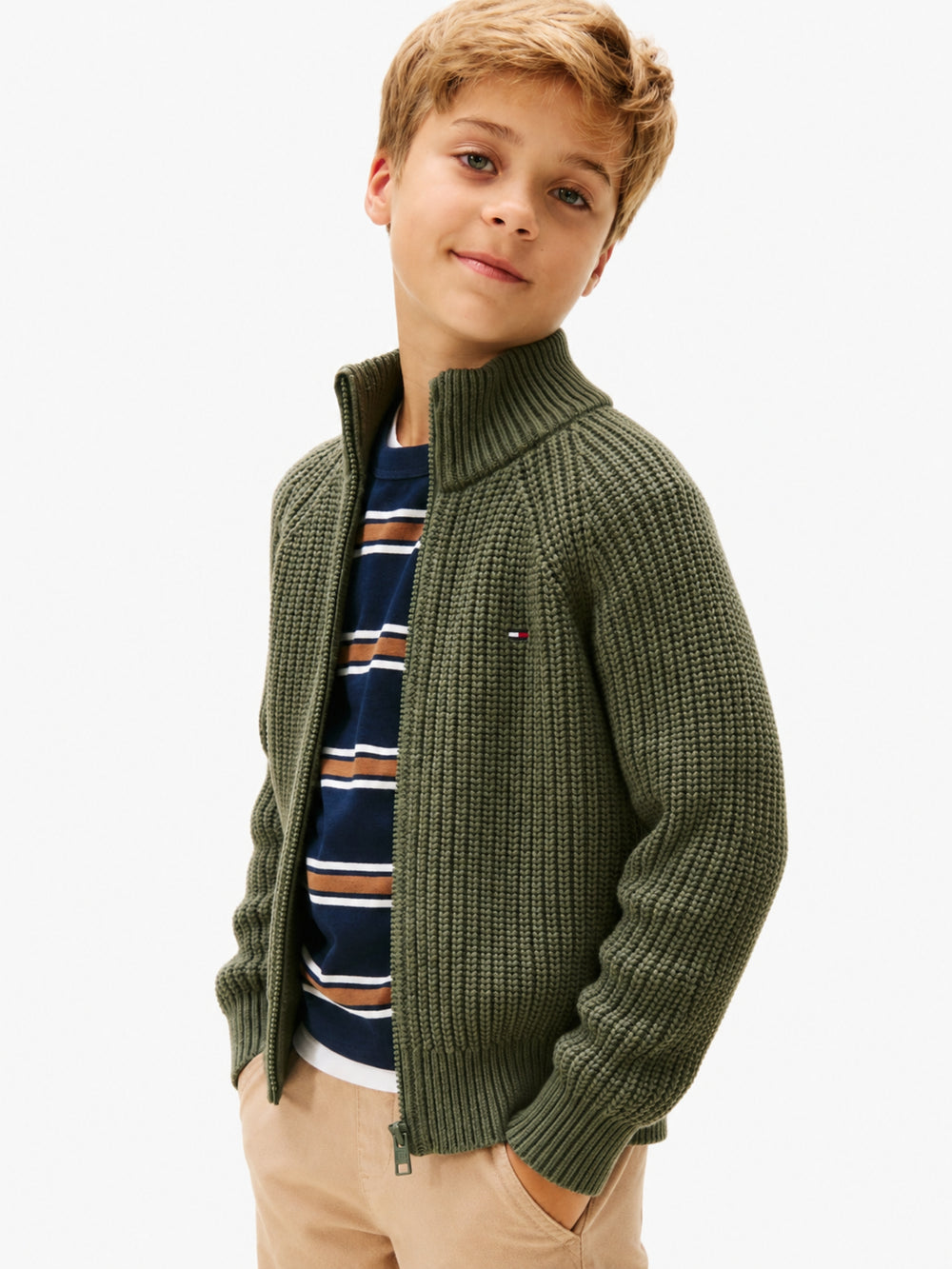Kids Full Zip Sweater