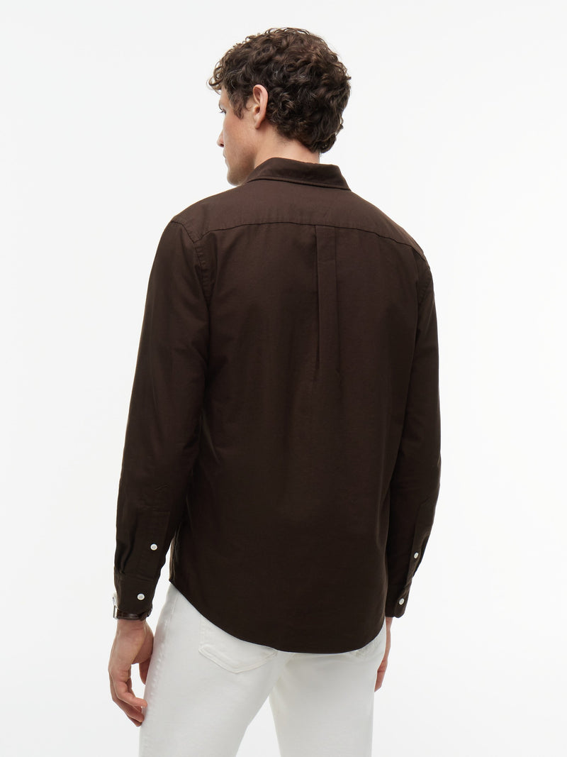 Regular Fit Solid Oxford Shirt