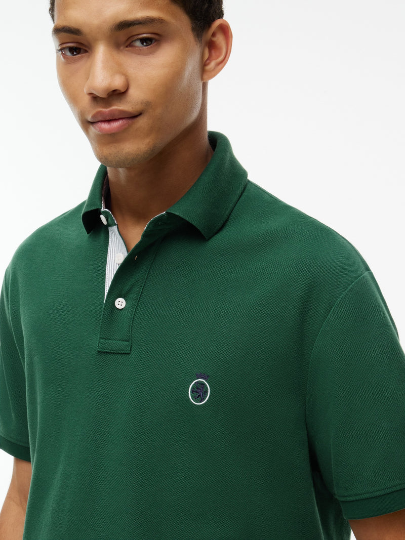 Relaxed Solid Pique Polo